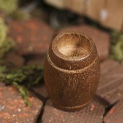 Dollhouse Miniature Wood Barrel