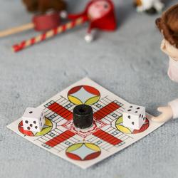 Dollhouse Miniature Parcheesi Board Game