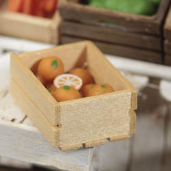 Dollhouse Miniature Orange Crate