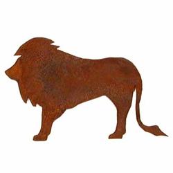 Rusty Tin Lion Cutout
