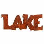 Rusty Tin "Lake" Word Cutout