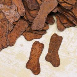 Miniature Rusty Tin Stocking Cutouts