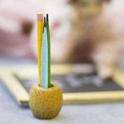 Dollhouse Miniature Pencil Holder and Pencils
