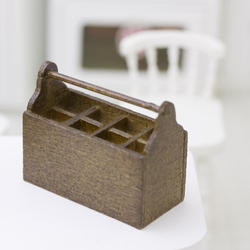 Dollhouse Miniature Wood Toolbox