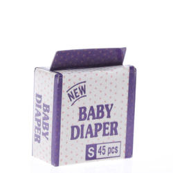 Dollhouse Miniature 'Baby Diaper' Box