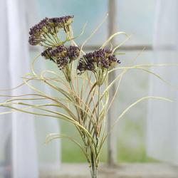 Purple Artificial Wildflower and Grass Spray