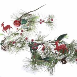 Snowy Holiday Artificial Pine Garland
