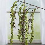 Green Draping Artificial Berry and Leaf Spray