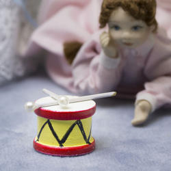 Dollhouse Miniature Toy Drum