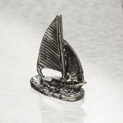 Miniature Pewter Sailboat
