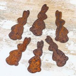 Rusty Tin Easter Bunny Cutouts