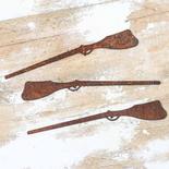 Rusty Tin Rifle Musket Gun Cutouts