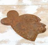 Rusty Tin Embossed Flying Angel Cutout