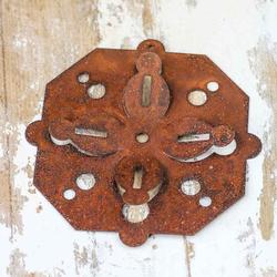 Rusty Tin Octagon Dimensional Snowflake