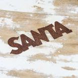 Rusty Tin "Santa" Cutout
