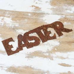 Rusty Tin "Easter" Word Cutout