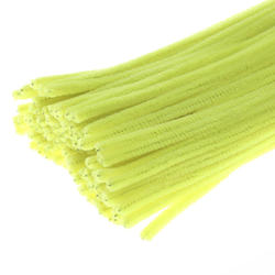 Yellow Vaessen Creative 25-Piece Pipe Cleaners for Crafts Synthetic Fiber 30 x 0.6 x 0.5 cm
