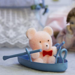 Miniature Bear and Boat