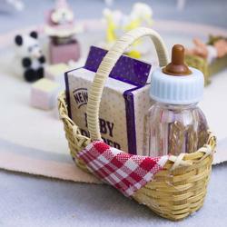Dollhouse Miniature Baby Basket