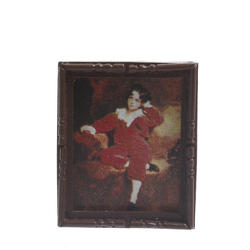 Dollhouse Miniature Elegant Framed Portrait