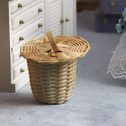 Dollhouse Miniature Wicker Basket