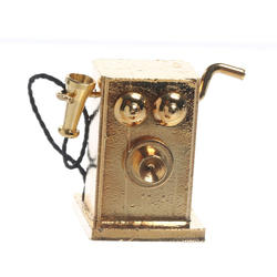 Miniature Brass Antique Telephone