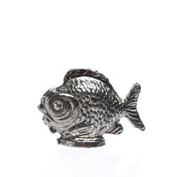 Miniature Pewter Fish Figurine