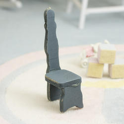 Miniature Blue High Back Chair