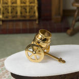 Miniature Brass Crate Wheel Barrow