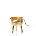 Dollhouse Miniature Brass Rotisserie Grill