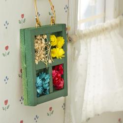 Dollhouse Miniature Flower Shadow Box