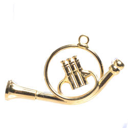 Miniature Brass French Horn