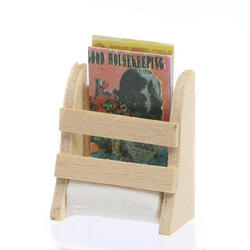 Miniature Magazine and Paper Towel Rack