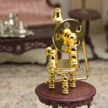 Dollhouse Miniature Brass Spinning Wheel
