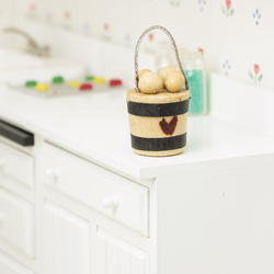 Dollhouse Miniature Bucket of Eggs