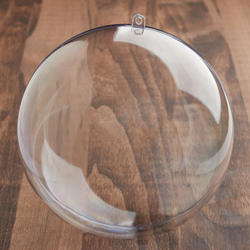 136mm Clear Acrylic Fillable Ball Ornament