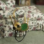 Dollhouse Miniature Vintage Inspired Headphones