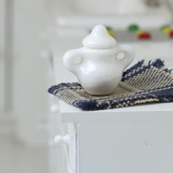 Dollhouse Miniature Porcelain Sugar Bowl