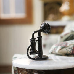 Dollhouse Miniature Old Fashioned Telephone