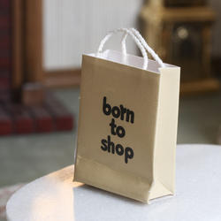 Dollhouse Miniature "Born To Shop" Bag