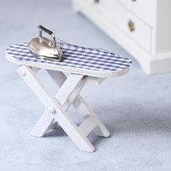 Dollhouse Miniature Ironing Board with Iron