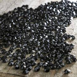 Black Acrylic Diamond Gems