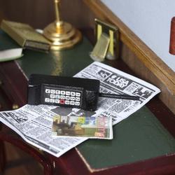 Dollhouse Miniature Brick Phone