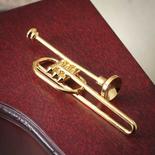 Miniature Collectible Brass Trombone