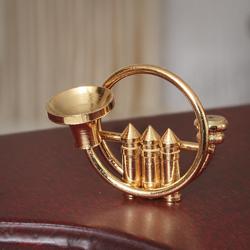 Miniature Collectible Brass French Horn