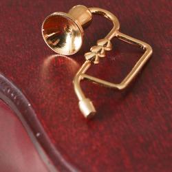 Dollhouse Miniature Brass Horn