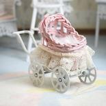 Dollhouse Miniature Baby Carriage Stroller