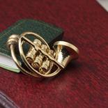 Miniature Collectible Brass French Horn