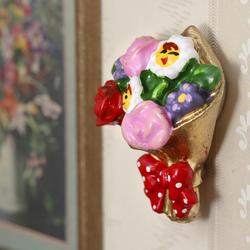 Dollhouse Miniature Cheerful Wall Bouquet