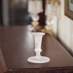 Dollhouse Miniature Frosted Candlestick Holder